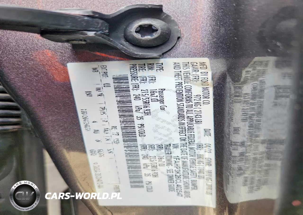 2012 Ford Focus Se VIN:1FAHP3K26CL402547 - 14
