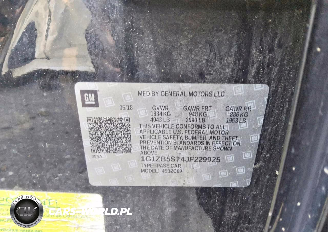 2018 Chevrolet Malibu Ls VIN:1G1ZB5ST4JF229925 - 12
