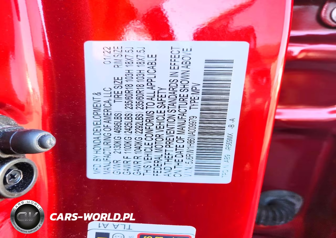 2022 Honda Cr-V Exl VIN:5J6RW1H86NA009979 - 13