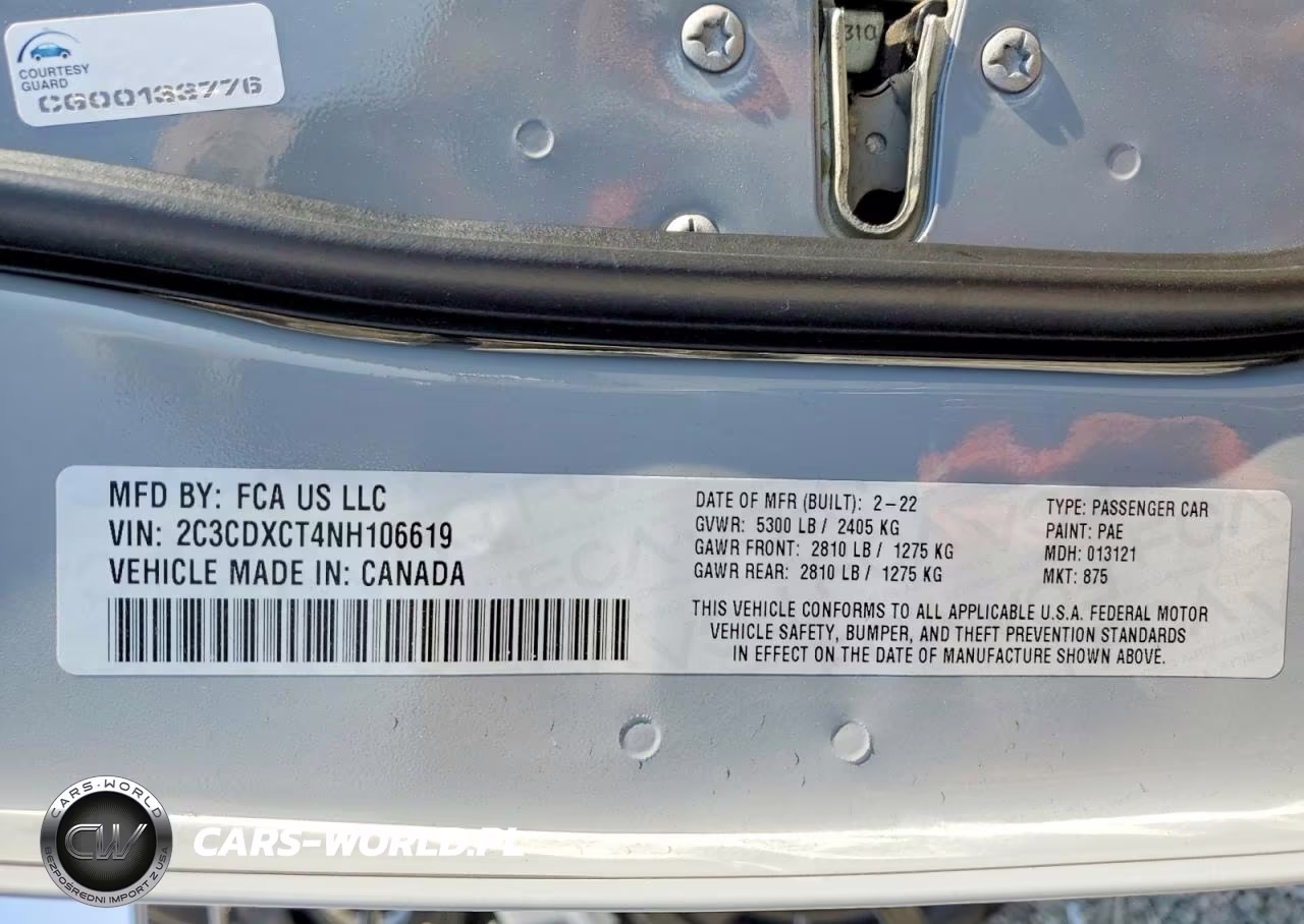 2022 Dodge Charger R-T VIN:2C3CDXCT4NH106619 - 13