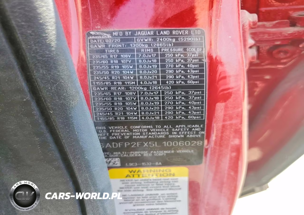 2020 Jaguar E-Pace Se VIN:SADFP2FX5L1006028 - 12