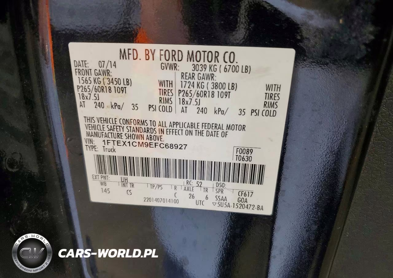 2014 Ford F150 Super Cab VIN:1FTEX1CM9EFC68927 - 12