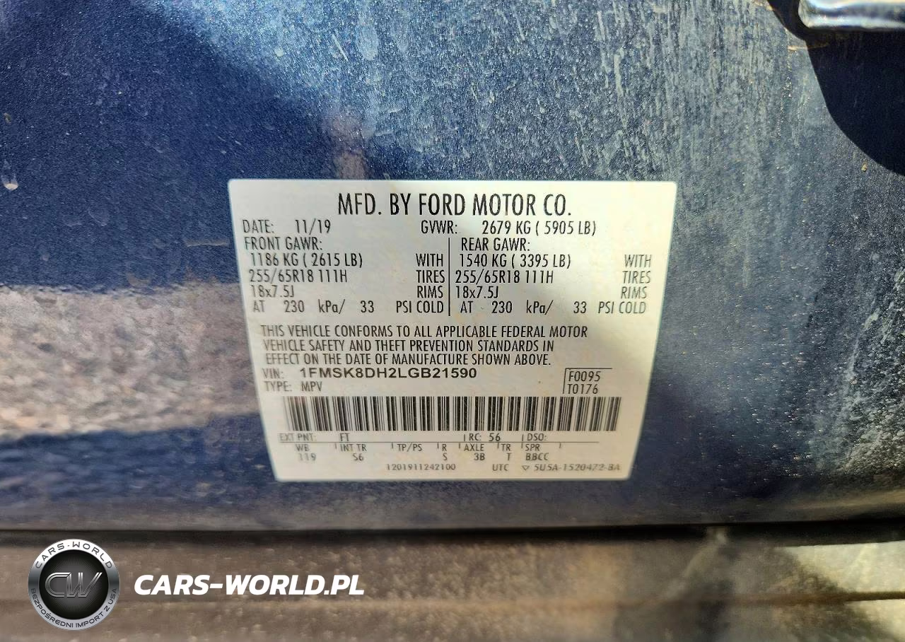 2020 Ford Explorer Xlt VIN:1FMSK8DH2LGB21590 - 13