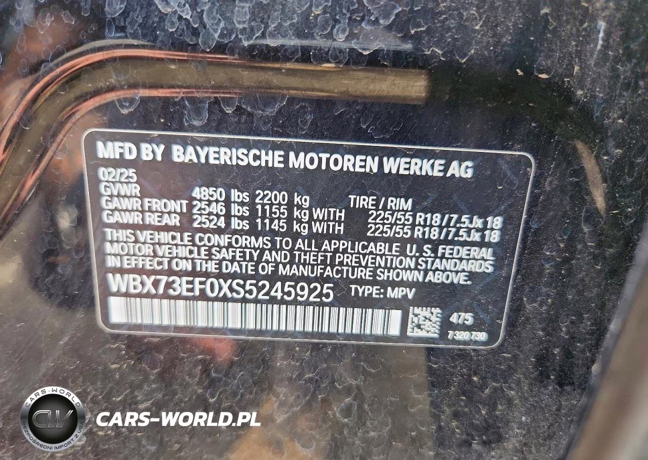 2025 BMW X1 xDrive28I VIN:WBX73EF0XS5245925 - 13