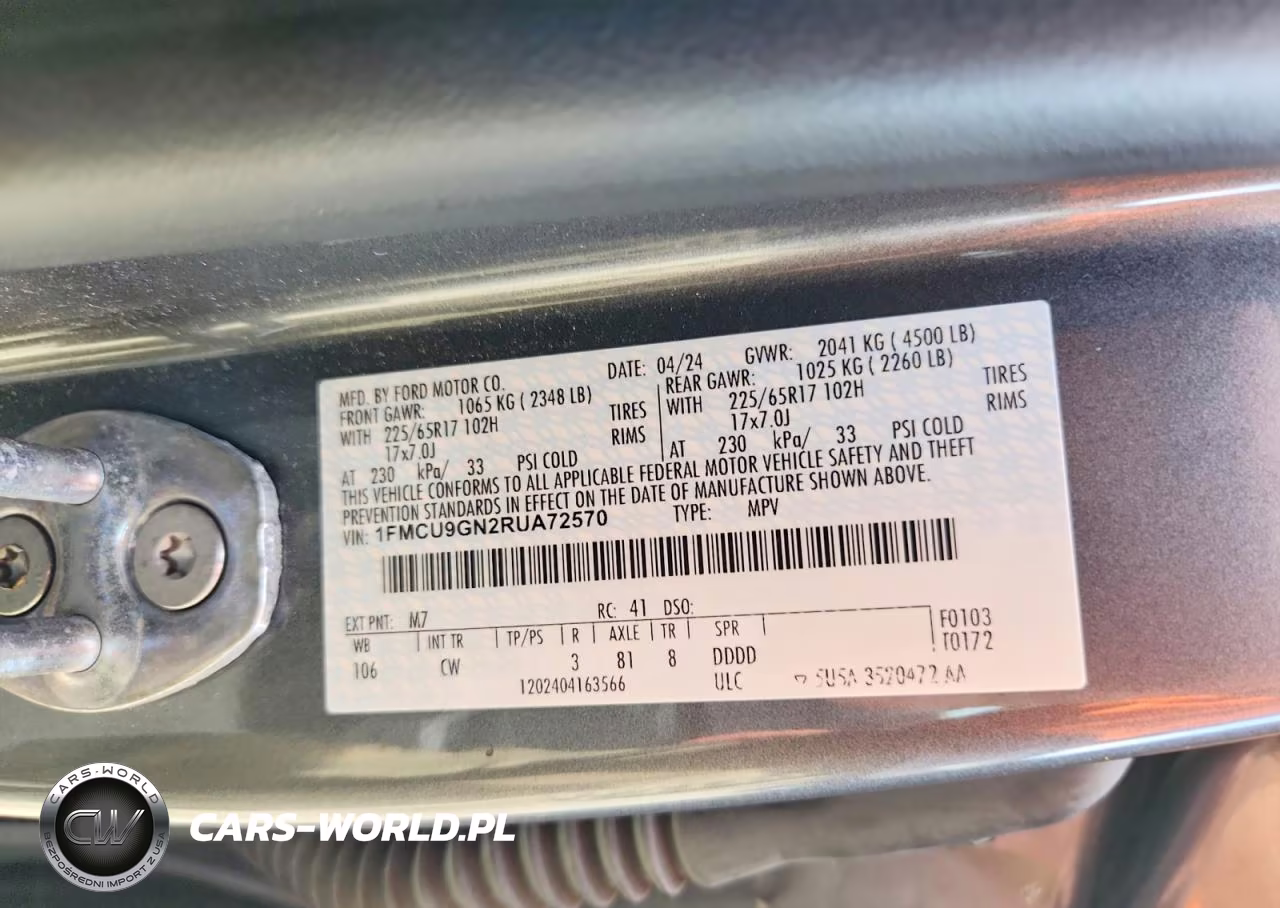 2024 Ford Escape Active VIN:1FMCU9GN2RUA72570 - 13