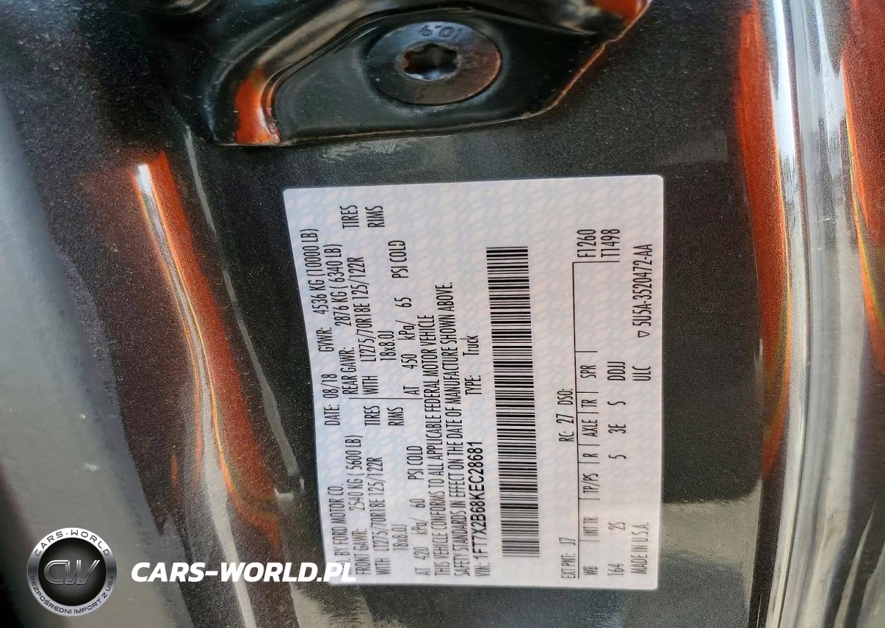 2019 Ford F250 Super Duty VIN:1FT7X2B68KEC28681 - 12