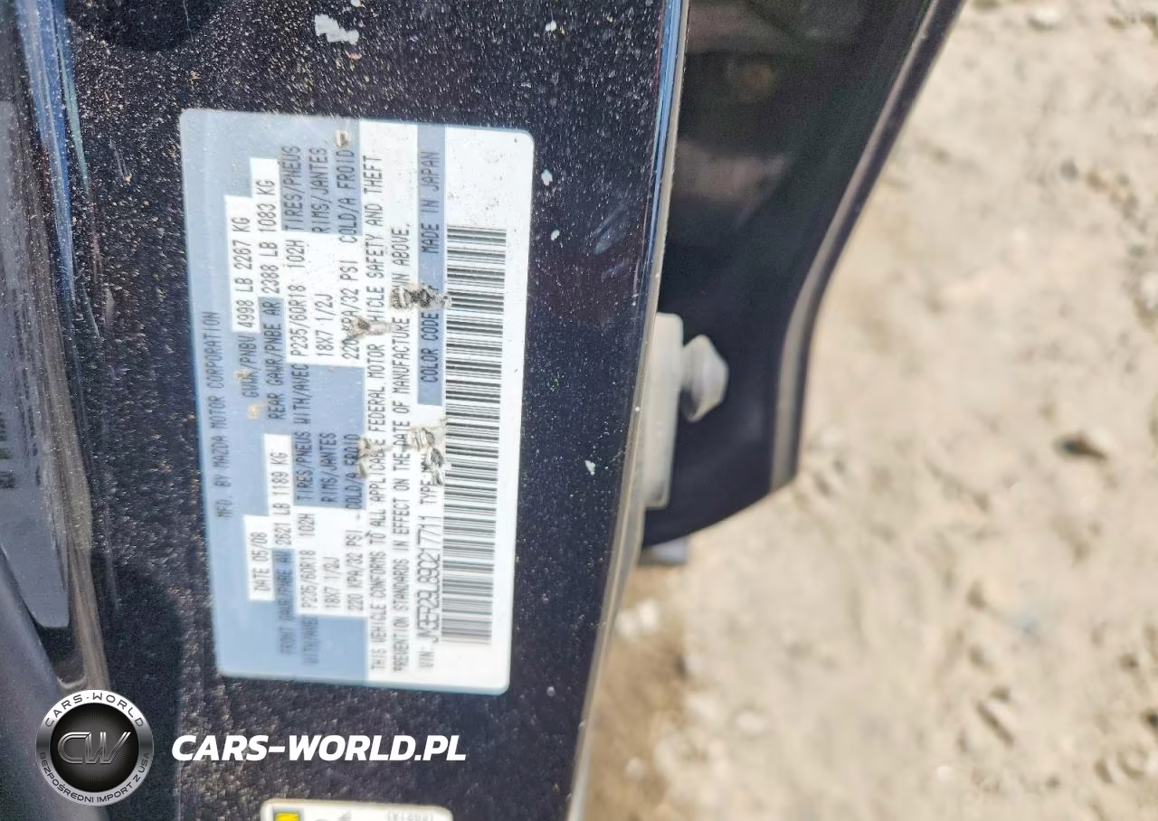 2009 Mazda Cx-7 VIN:JM3ER29L890217711 - 13