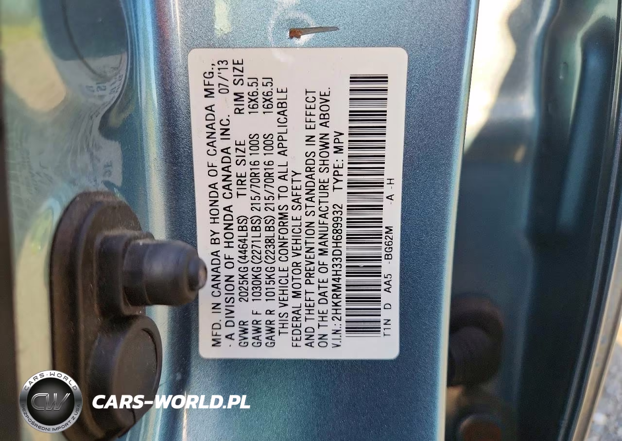 2013 Honda Cr-V Lx VIN:2HKRM4H33DH689932 - 12