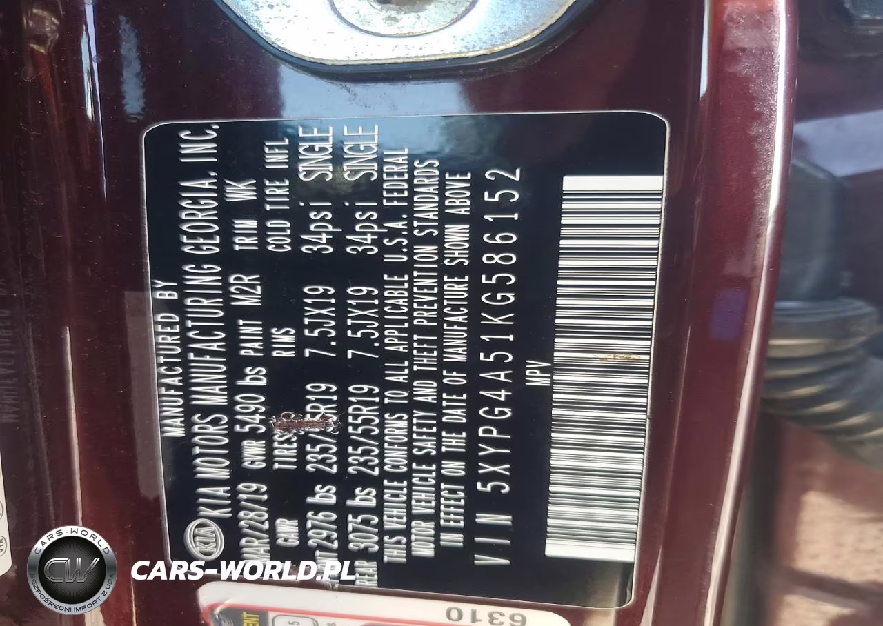 2019 Kia Sorento S V6 VIN:5XYPG4A51KG586152 - 13
