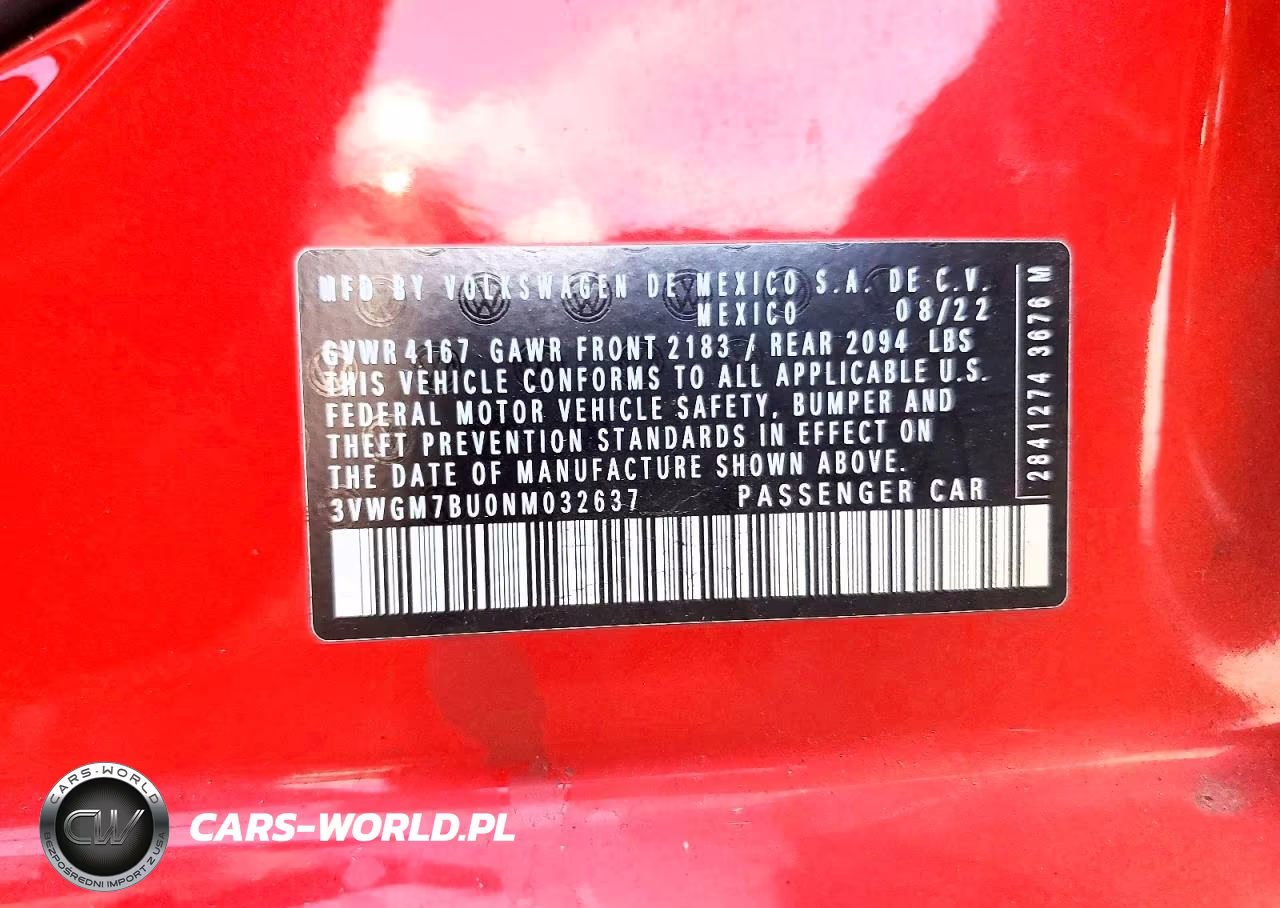 2022 Volkswagen Jetta Sel VIN:3VWGM7BU0NM032637 - 12