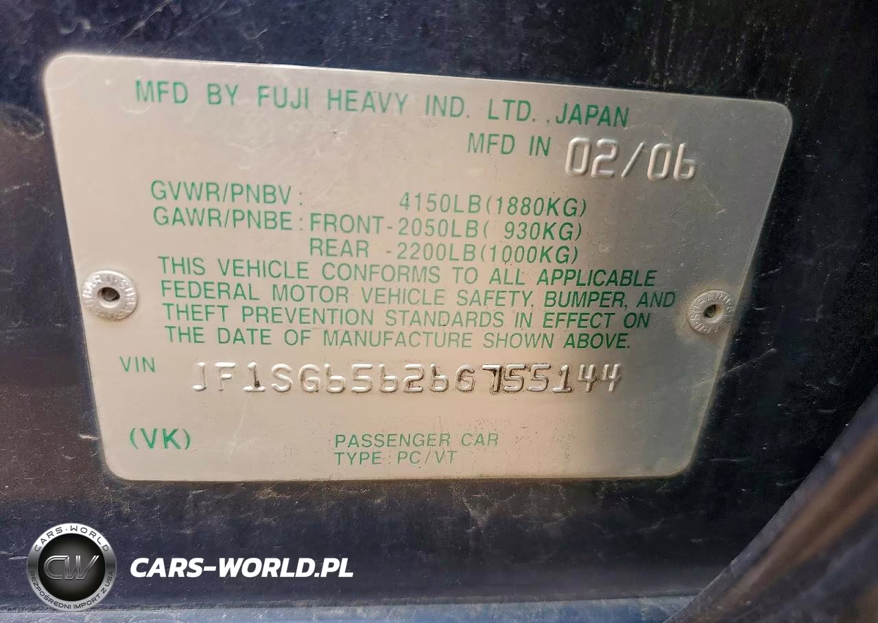 2006 Subaru Forester 2.5X Premium VIN:JF1SG65626G755144 - 12