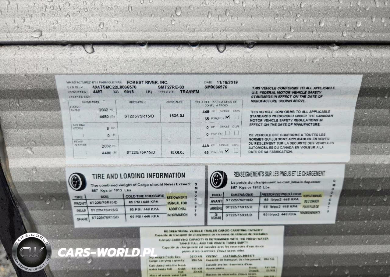 2020 Forest River Salem Camper VIN:4X4TSMC22L8066576 - 10