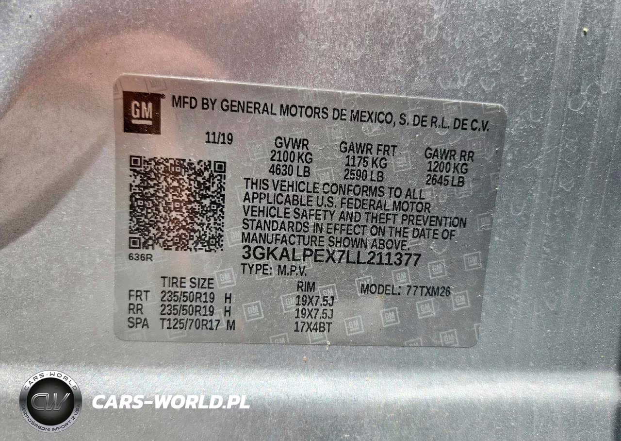 2020 GMC Terrain Slt VIN:3GKALPEX7LL211377 - 12