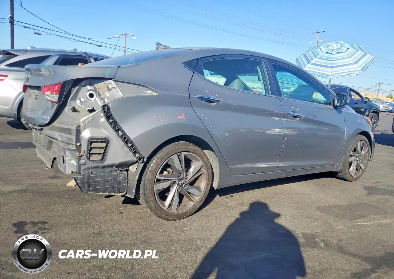 2014 Hyundai Elantra Limited VIN:5NPDH4AE2EH477390 - 3