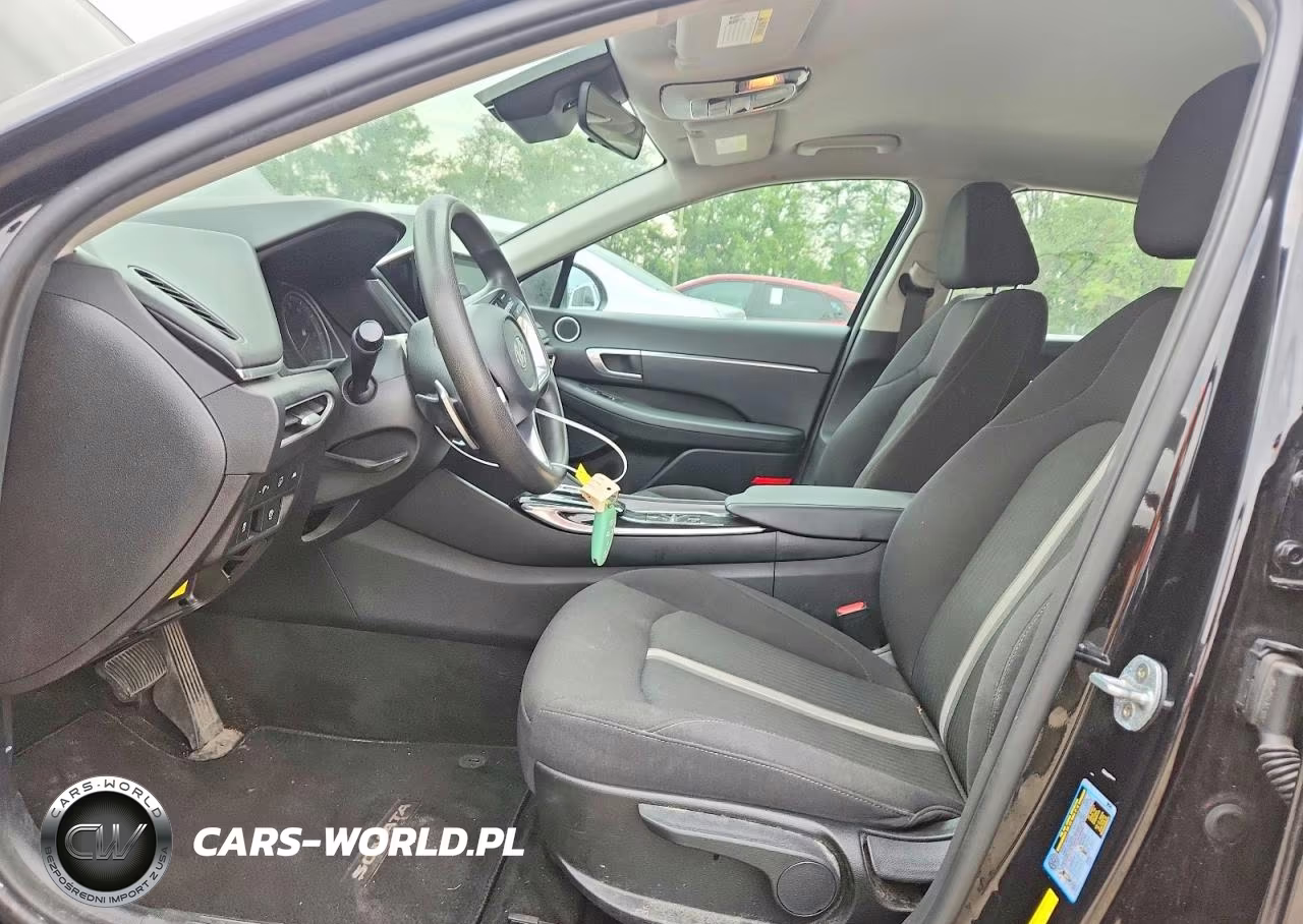 2021 Hyundai Sonata Hybrid Blue VIN:KMHL24JJ2MA027475 - 7