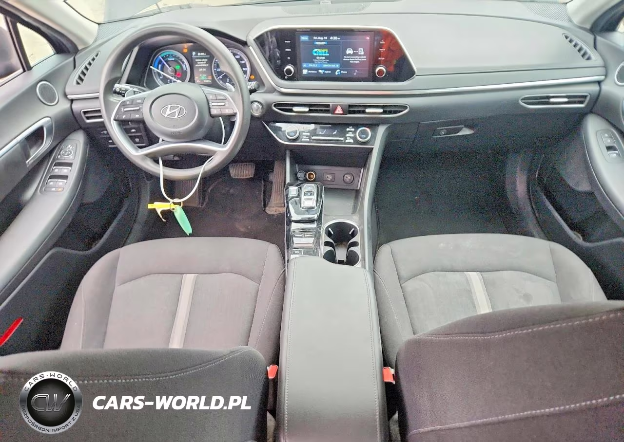 2021 Hyundai Sonata Hybrid Blue VIN:KMHL24JJ2MA027475 - 8