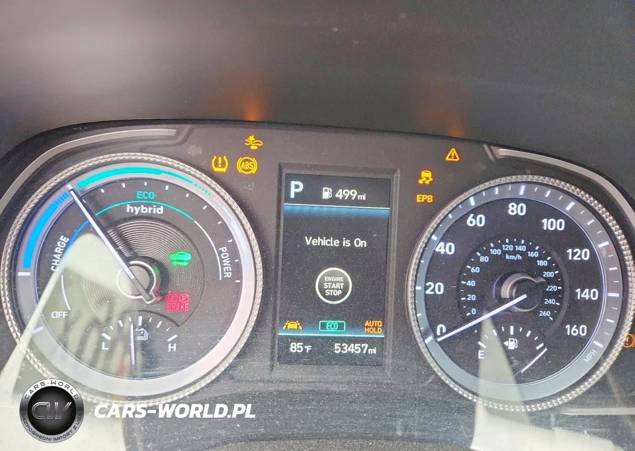 2021 Hyundai Sonata Hybrid Blue VIN:KMHL24JJ2MA027475 - 9