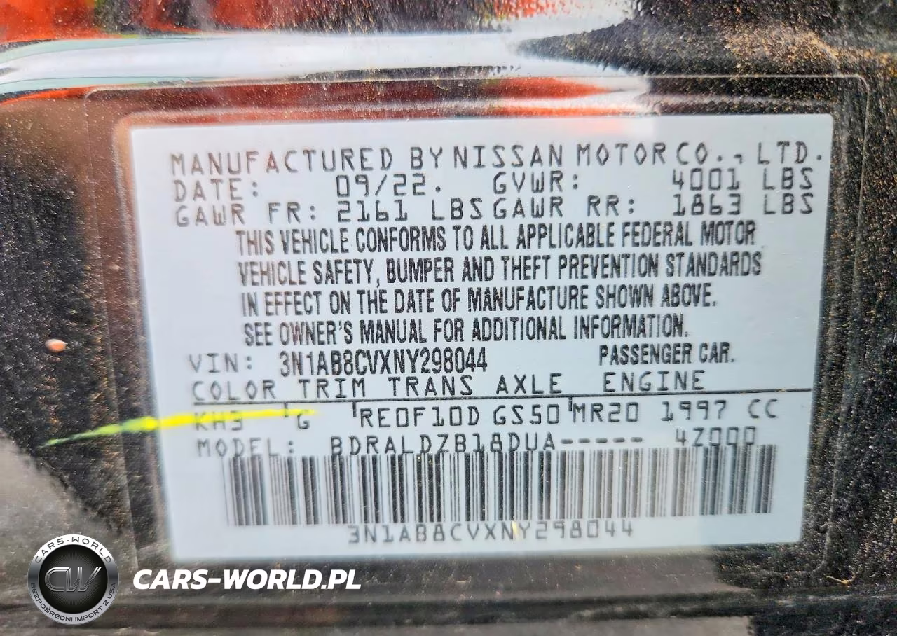 2022 Nissan Sentra Sv VIN:3N1AB8CVXNY298044 - 12