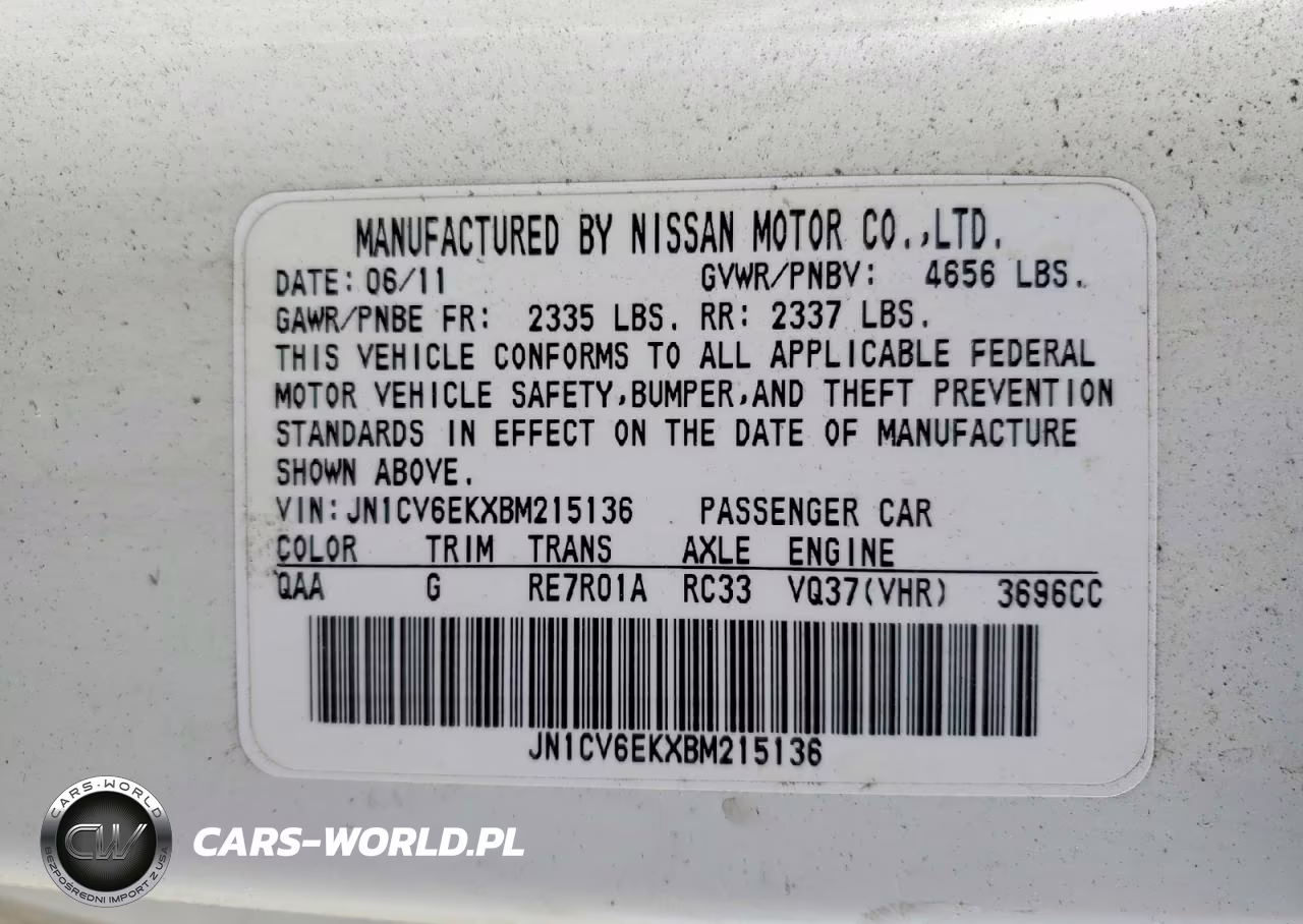 2011 Infiniti G37 Coupe Base VIN:JN1CV6EKXBM215136 - 12