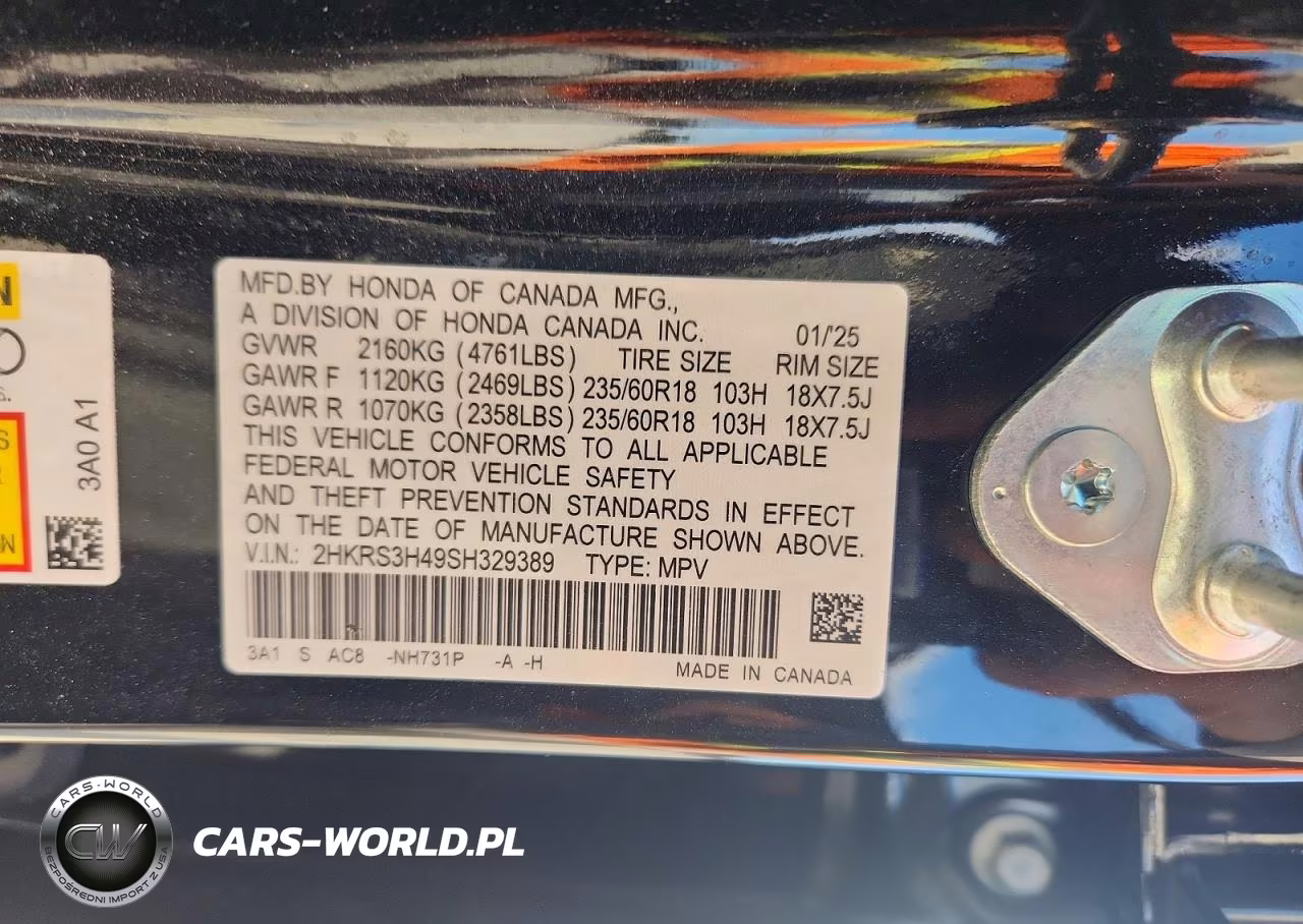 2025 Honda Cr-V Ex VIN:2HKRS3H49SH329389 - 12