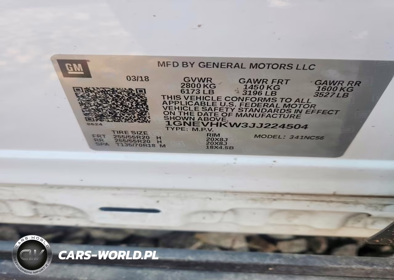 2018 Chevrolet Traverse Lt VIN:1GNEVHKW3JJ224504 - 14