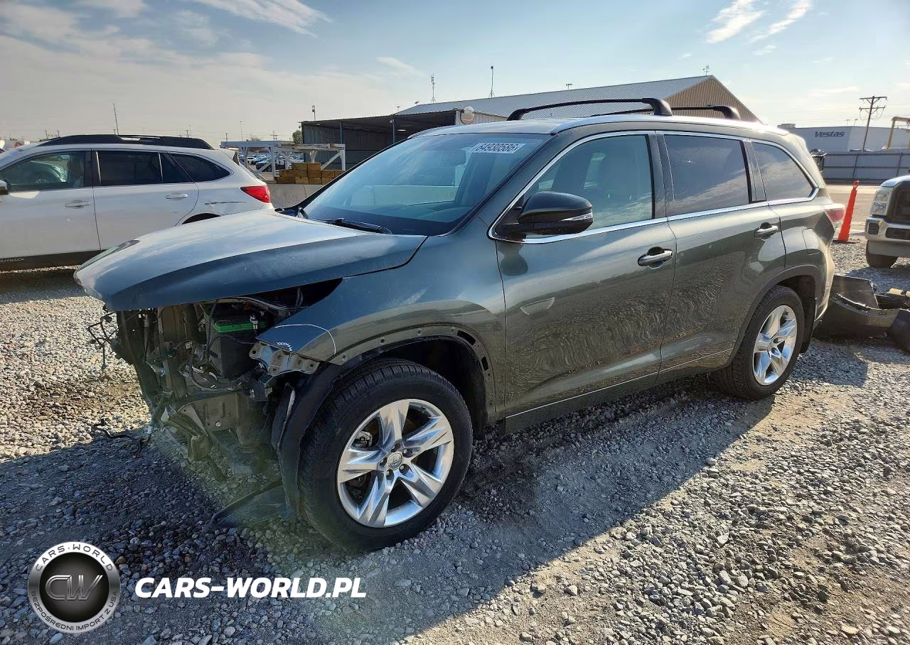 2015 Toyota Highlander Limited VIN:5TDDKRFH9FS143483 - 1