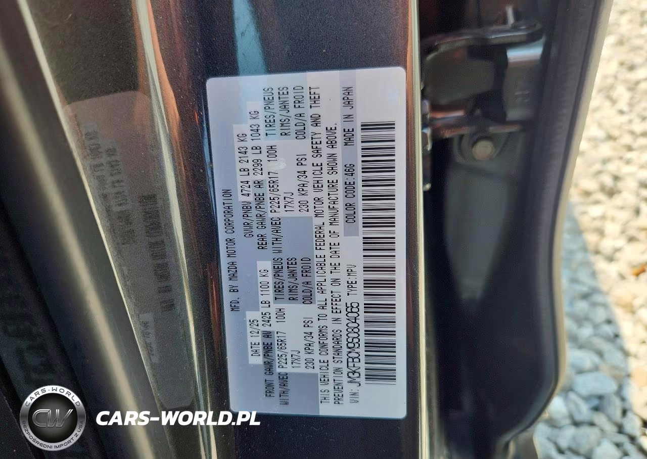 2025 Mazda Cx-5 Preferred VIN:JM3KFBCM9S0804065 - 14