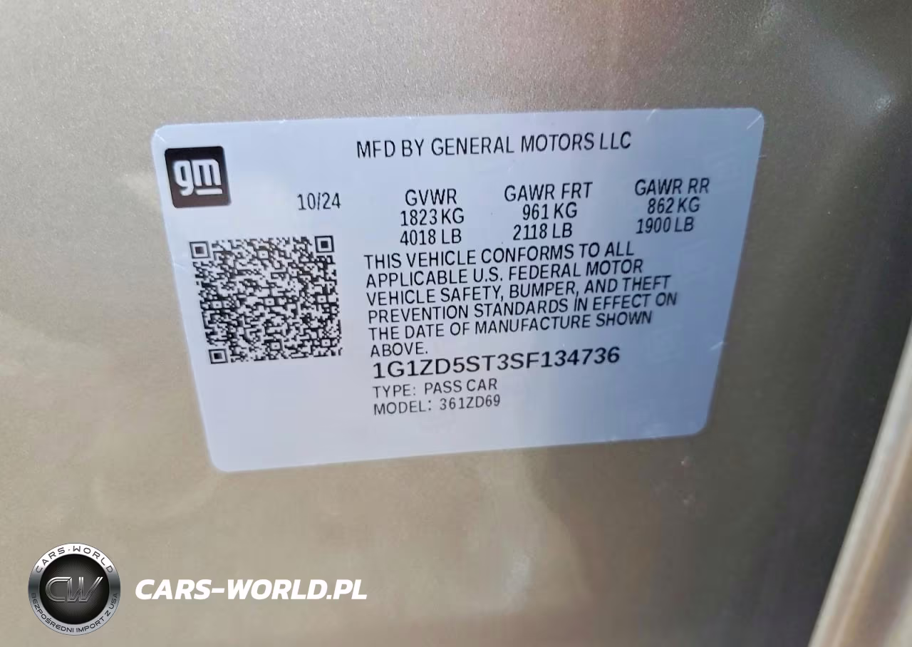 2025 Chevrolet Malibu Lt VIN:1G1ZD5ST3SF134736 - 12