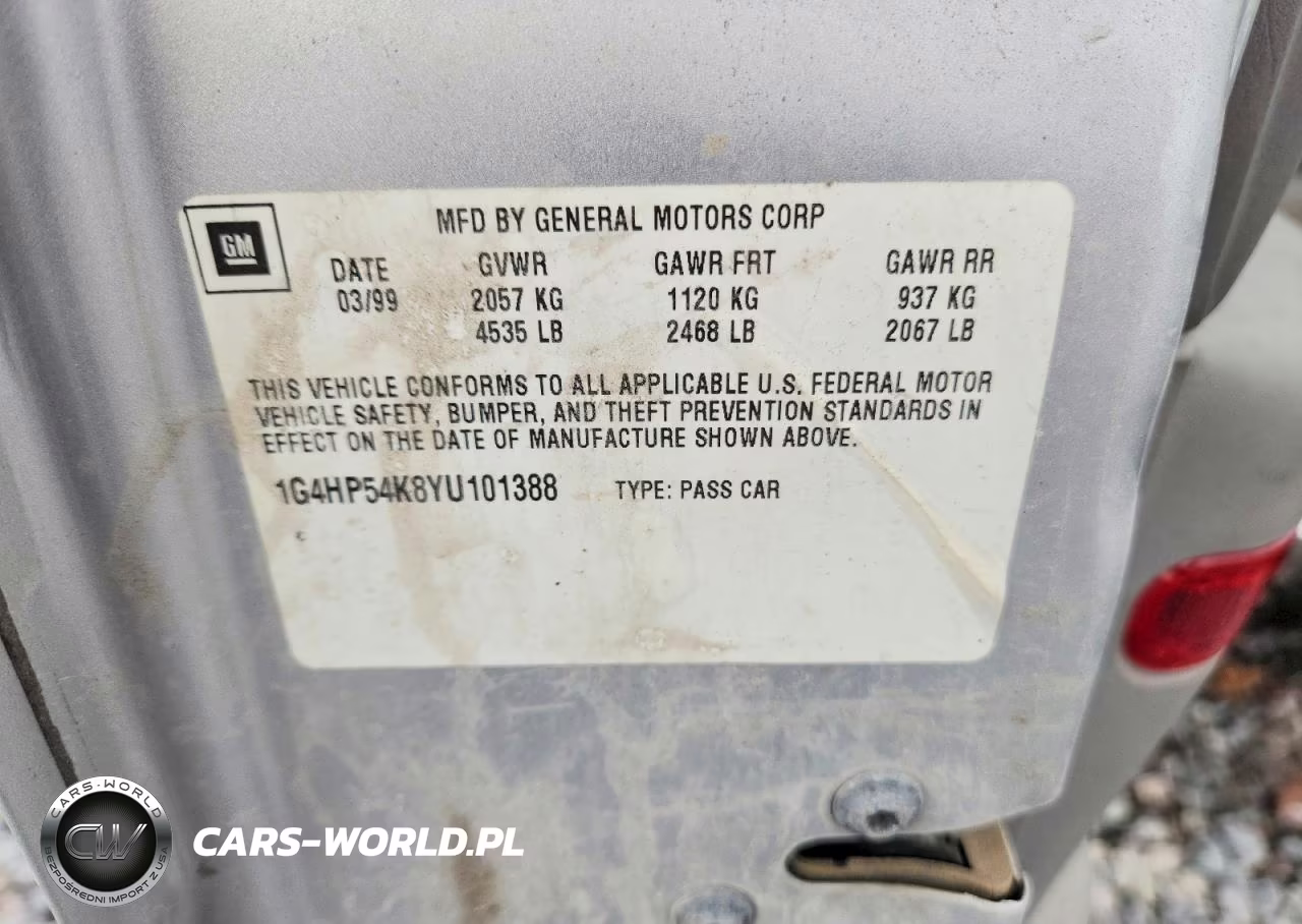 2000 Buick Lesabre Custom VIN:1G4HP54K8YU101388 - 12