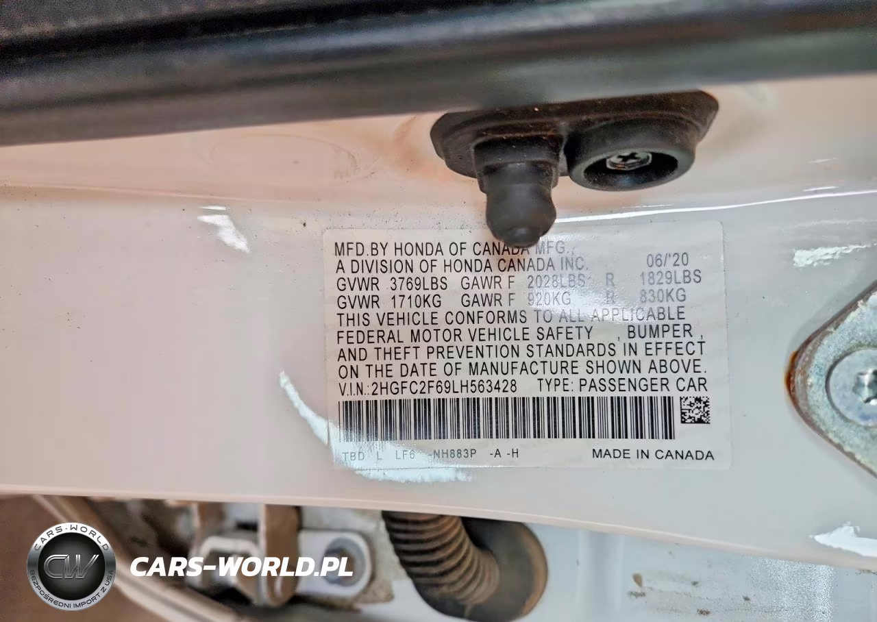 2020 Honda Civic Lx VIN:2HGFC2F69LH563428 - 12