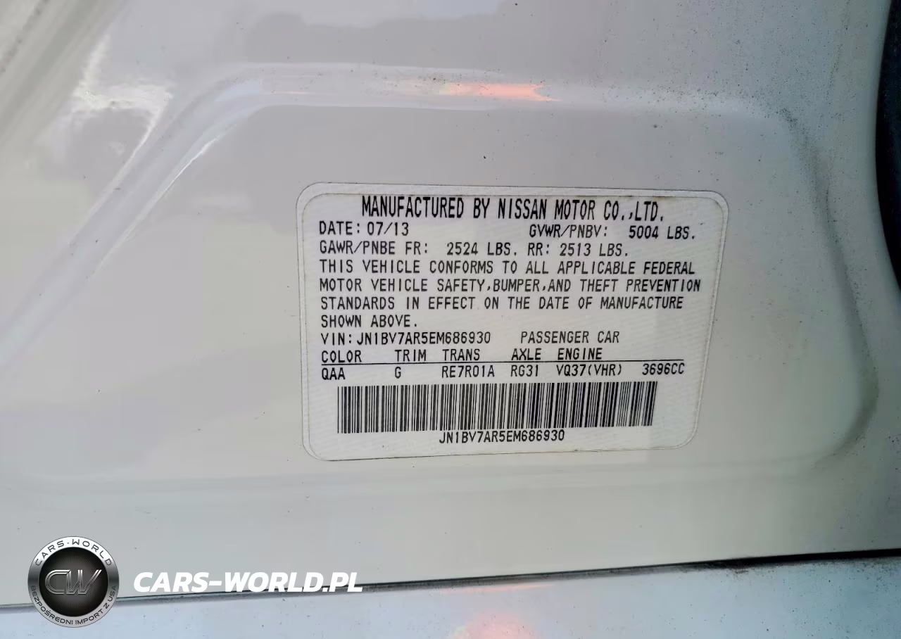 2014 Infiniti Q50 Base VIN:JN1BV7AR5EM686930 - 12