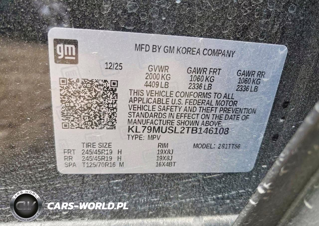 2026 Chevrolet Trailblazer Rs VIN:KL79MUSL2TB146108 - 14
