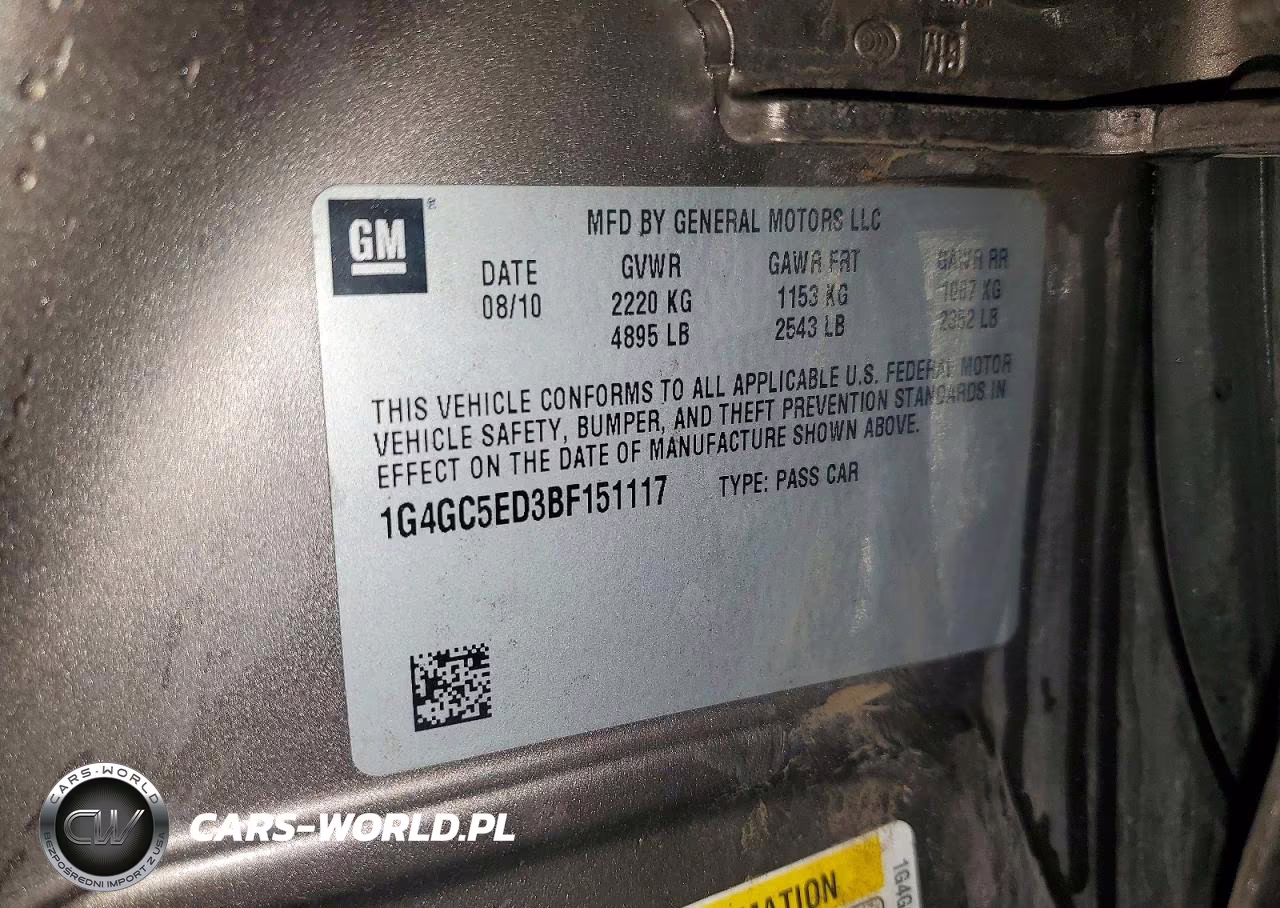 2011 Buick Lacrosse Cxl VIN:1G4GC5ED3BF151117 - 13