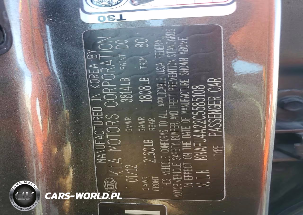 2012 Kia Forte Ex VIN:KNAFU4A22C5585108 - 12