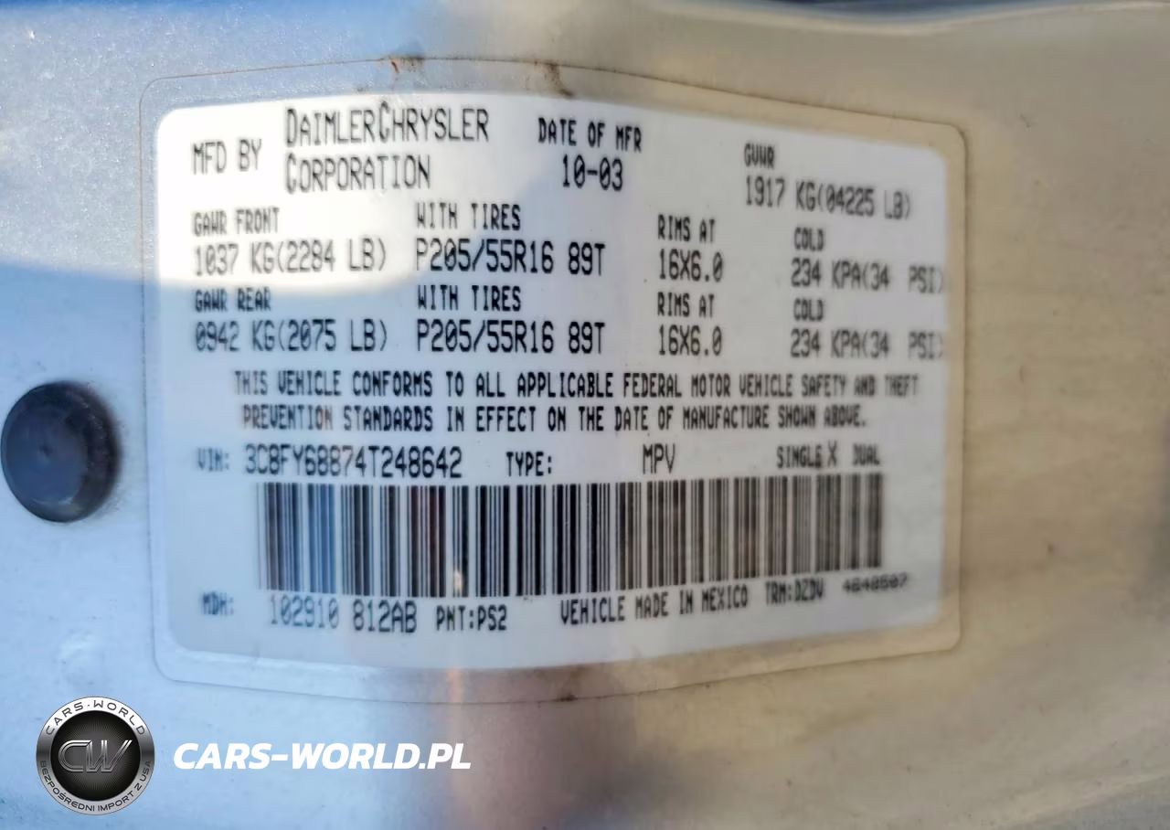2004 Chrysler Pt Cruiser Limited VIN:3C8FY68874T248642 - 13