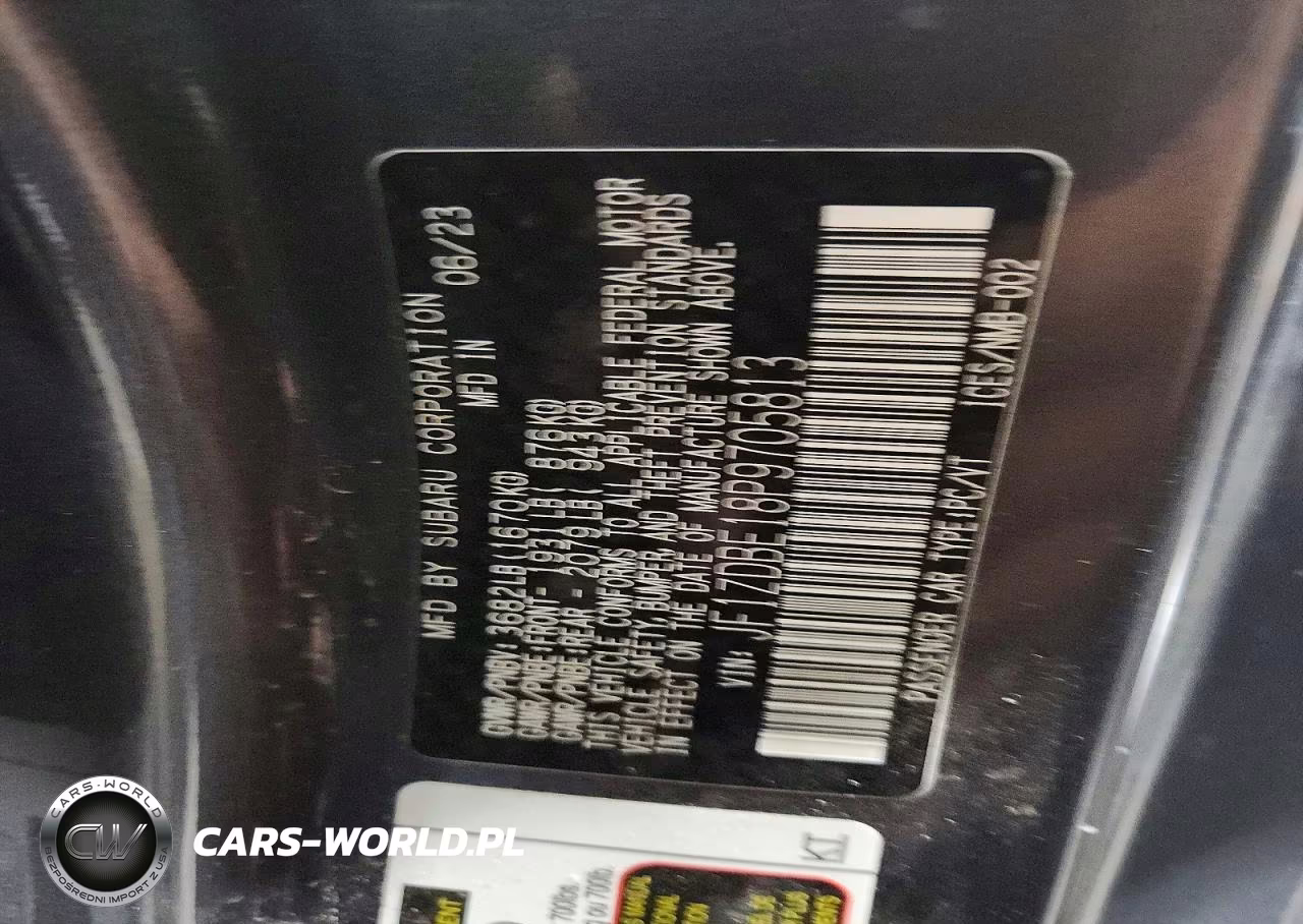 2023 Subaru Brz Limited VIN:JF1ZDBE18P9705813 - 12
