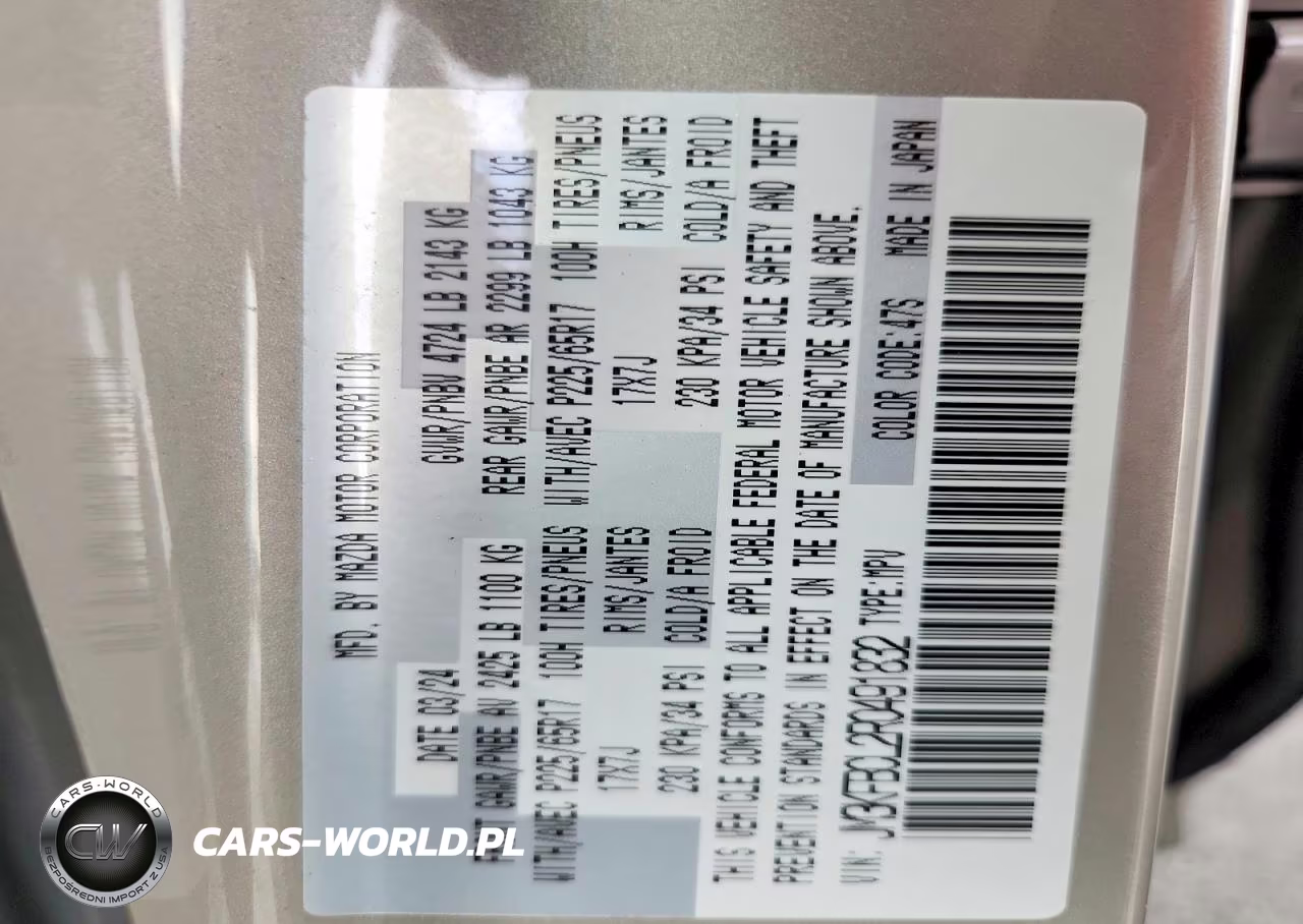 2024 Mazda Cx-5 Preferred VIN:JM3KFBCL2R0491832 - 13