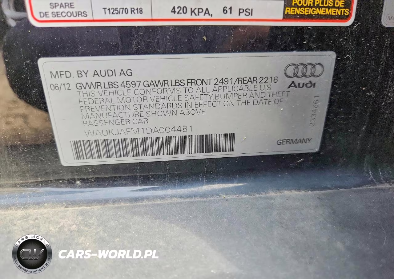 2013 Audi A3 Premium Plus VIN:WAUKJAFM1DA004481 - 12