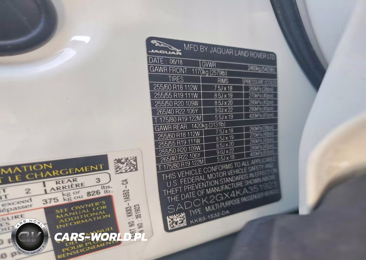 2019 Jaguar F-Pace Prestige VIN:SADCK2GX4KA351923 - 13