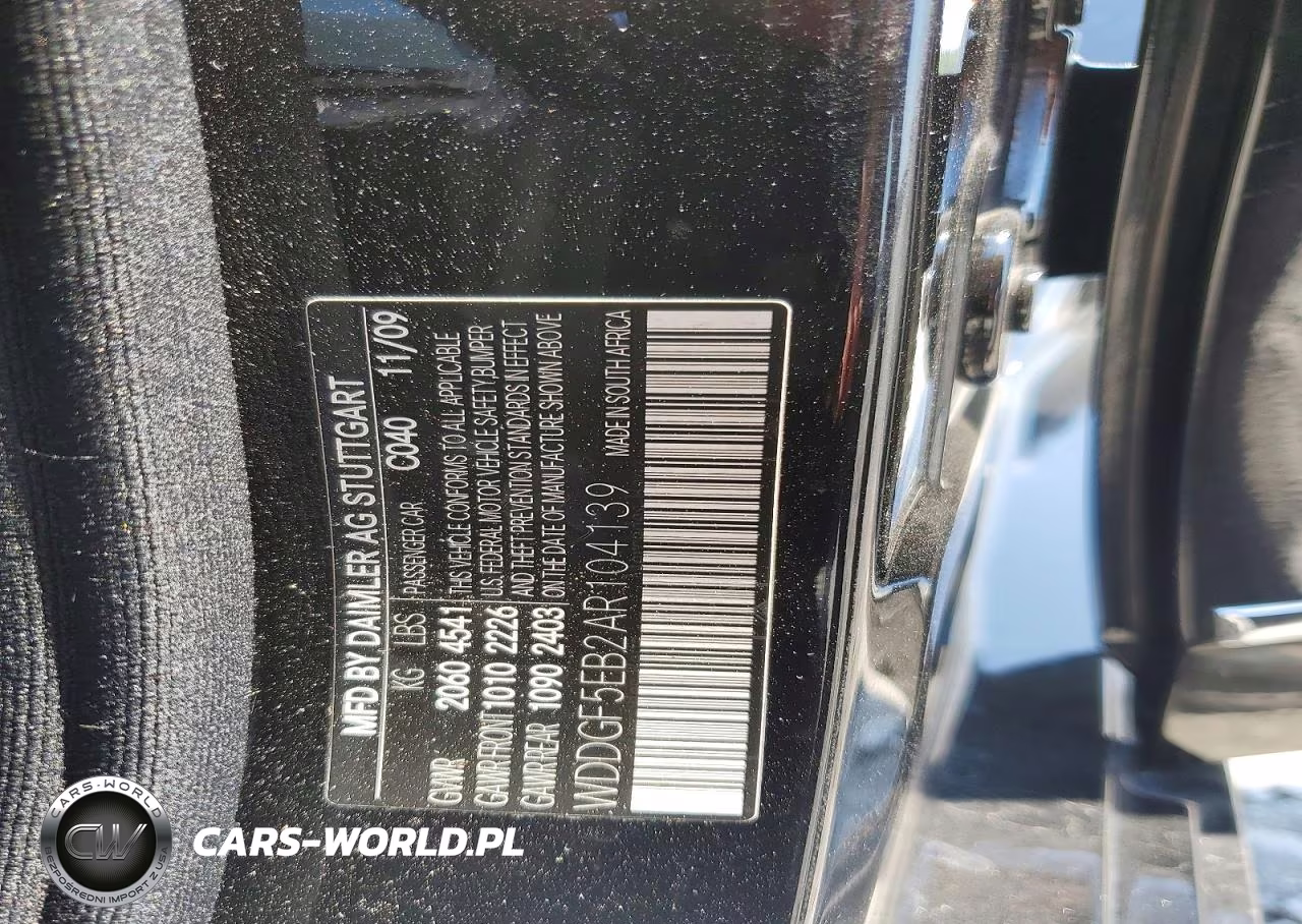 2010 Mercedes-Benz C 300 VIN:WDDGF5EB2AR104139 - 12