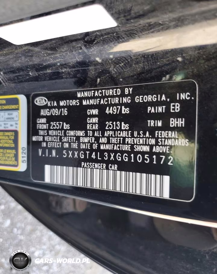 2016 Kia Optima Lx VIN:5XXGT4L3XGG105172 - 12
