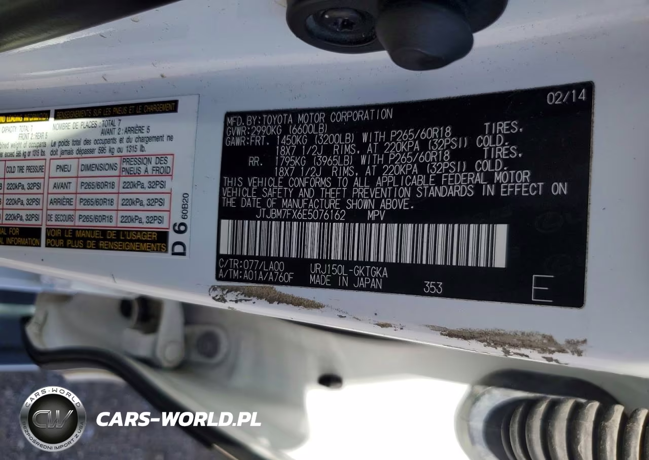 2014 Lexus Gx 460 VIN:JTJBM7FX6E5076162 - 12