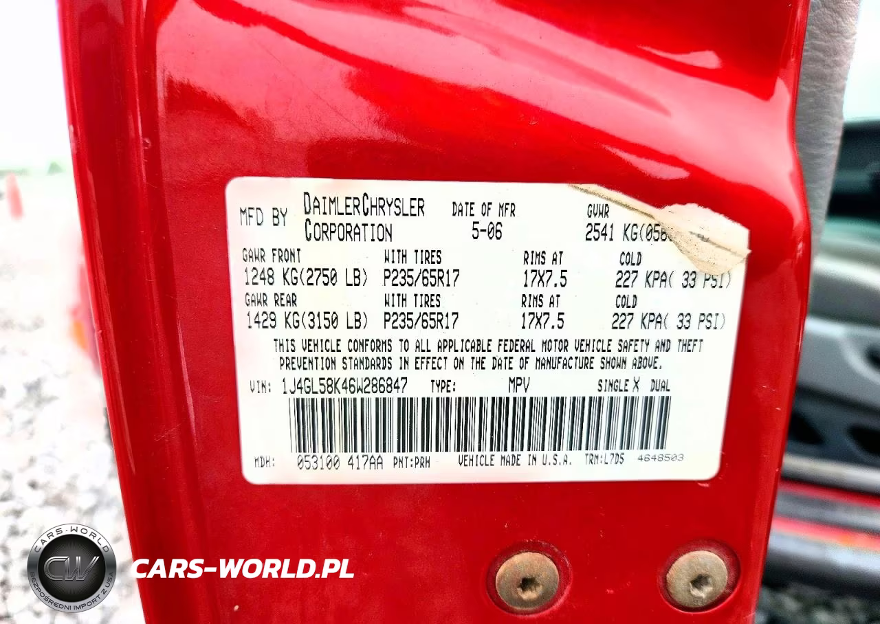 2006 Jeep Liberty Limited VIN:1J4GL58K46W286847 - 13