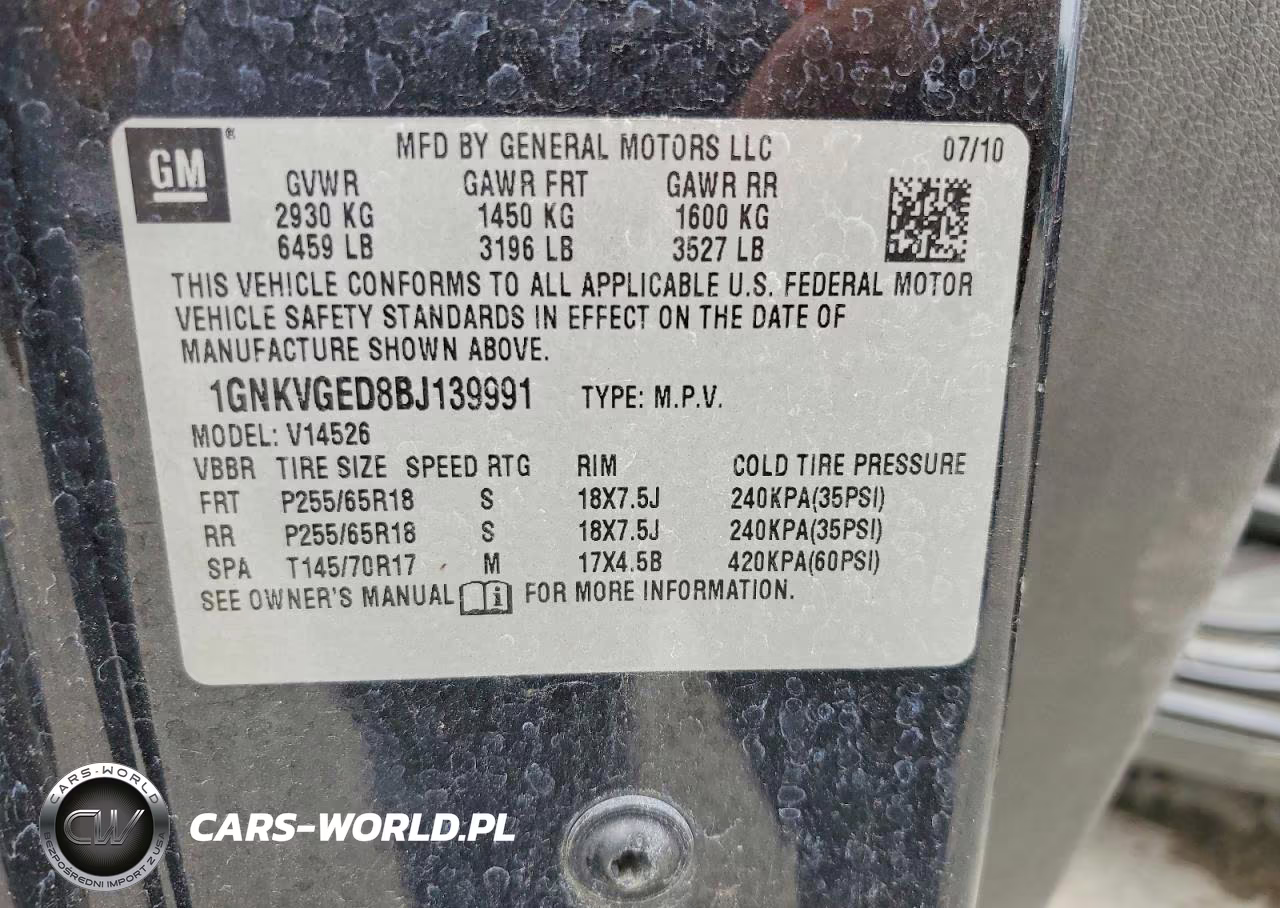 2011 Chevrolet Traverse Lt VIN:1GNKVGED8BJ139991 - 14