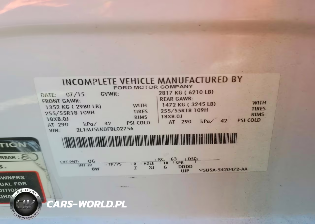 2015 Lincoln Mkt VIN:2L1MJ5LK0FBL02756 - 14