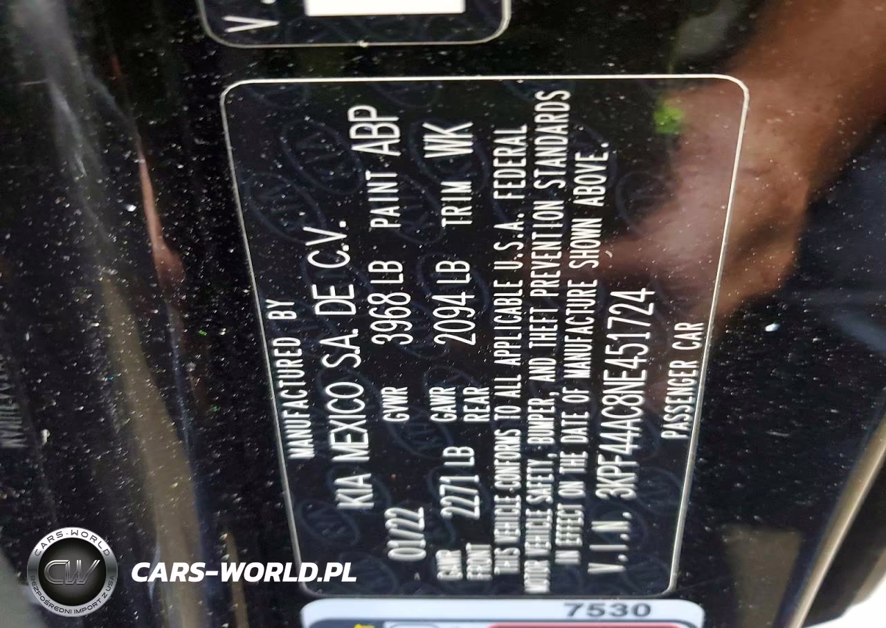 2022 Kia Forte Gt VIN:3KPF44AC8NE451724 - 12