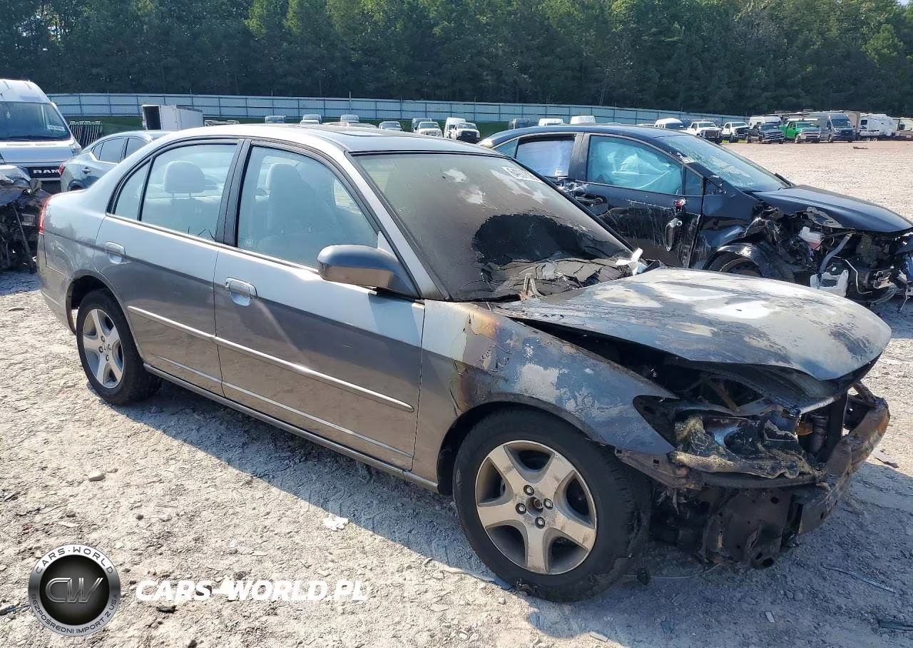 2004 Honda Civic Ex VIN:2HGES26804H525877 - 4