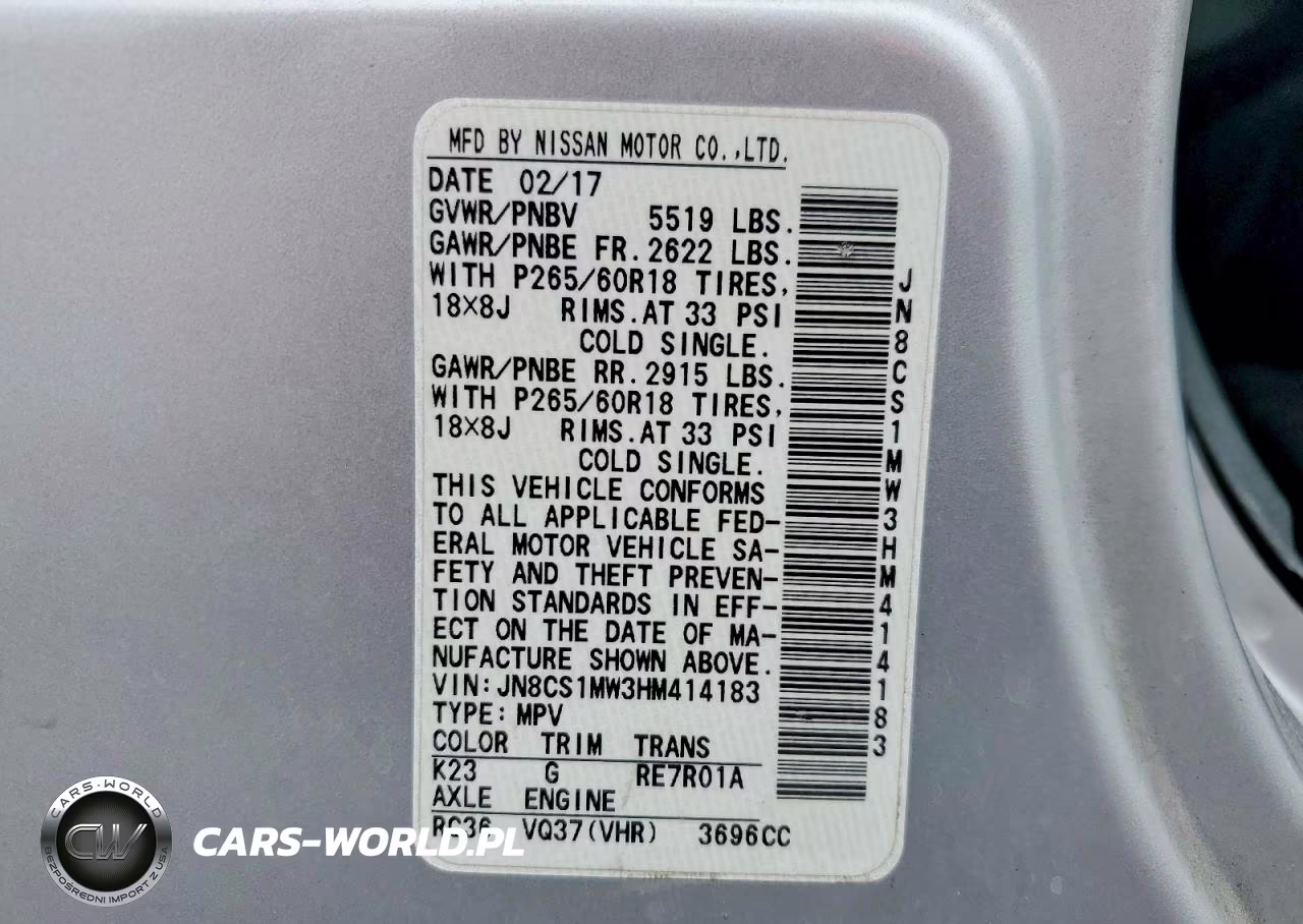 2017 Infiniti Qx70 Base VIN:JN8CS1MW3HM414183 - 14