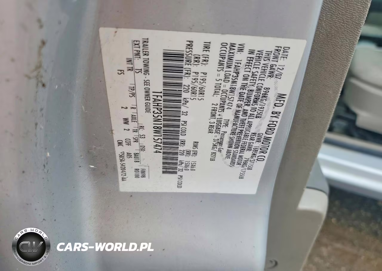 2008 Ford Focus Se VIN:1FAHP35N18W157474 - 12