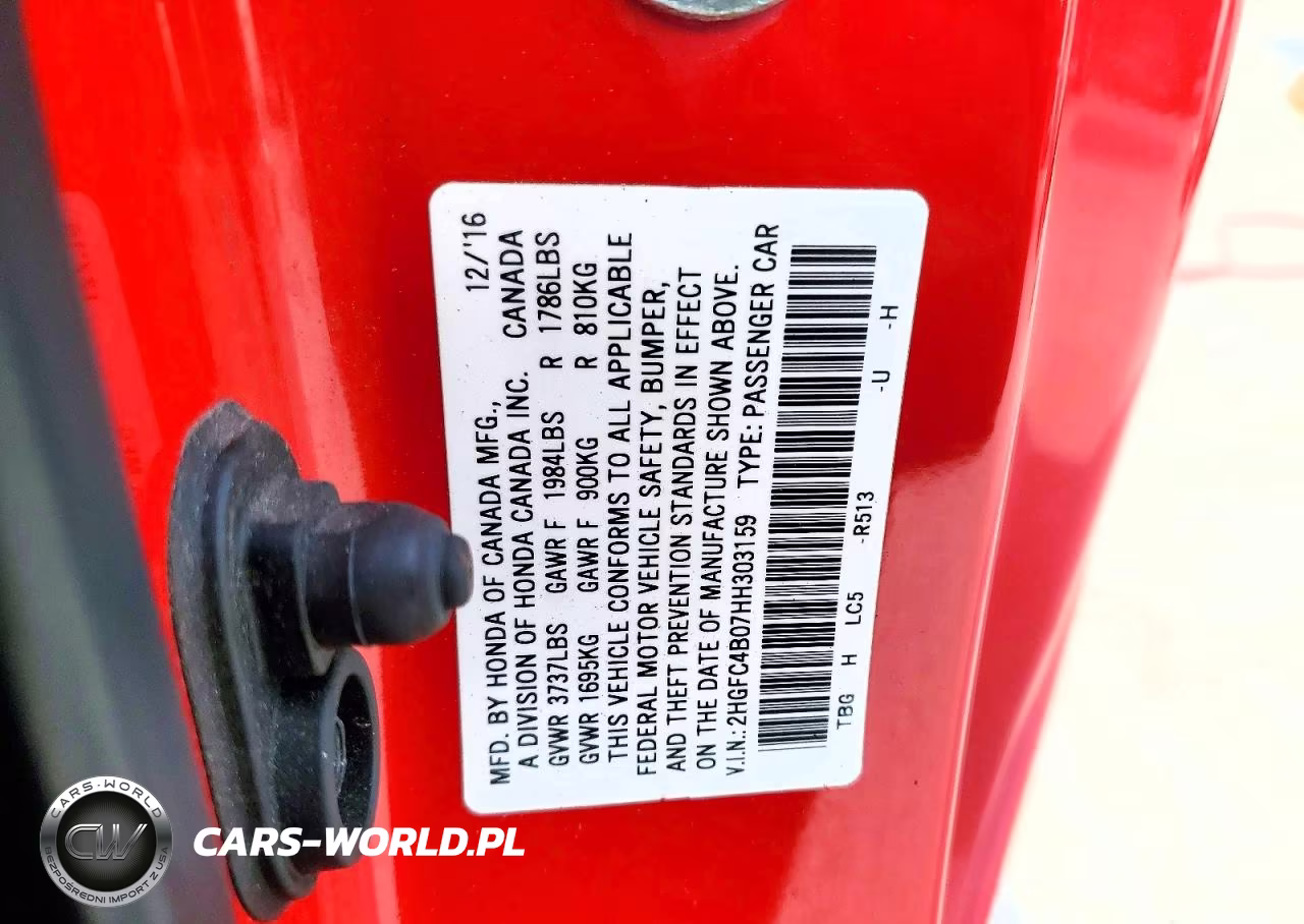 2017 Honda Civic Lx VIN:2HGFC4B07HH303159 - 12